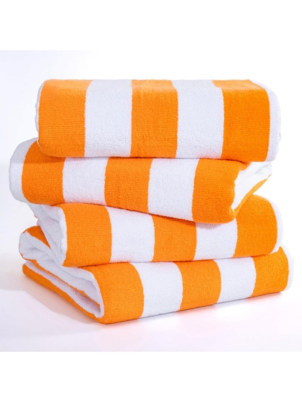 Oversized Cabana Striped Beach Towels Set, Quick-Dry Sand-Free Pool Towels